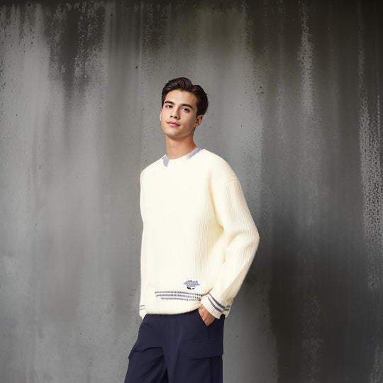 Olivier | Classic Round Neck Knitted Sweater