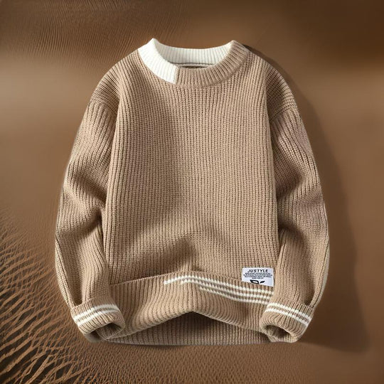 Olivier | Classic Round Neck Knitted Sweater