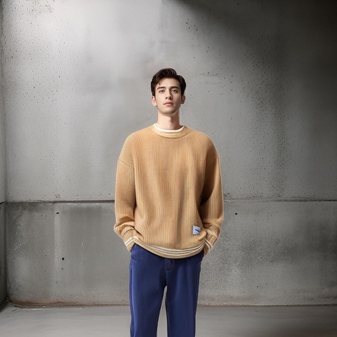 Olivier | Classic Round Neck Knitted Sweater